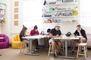 middle school art class