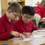 Elementary Boys Studying