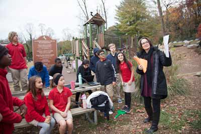 IMG_3668 Teacher with class outside