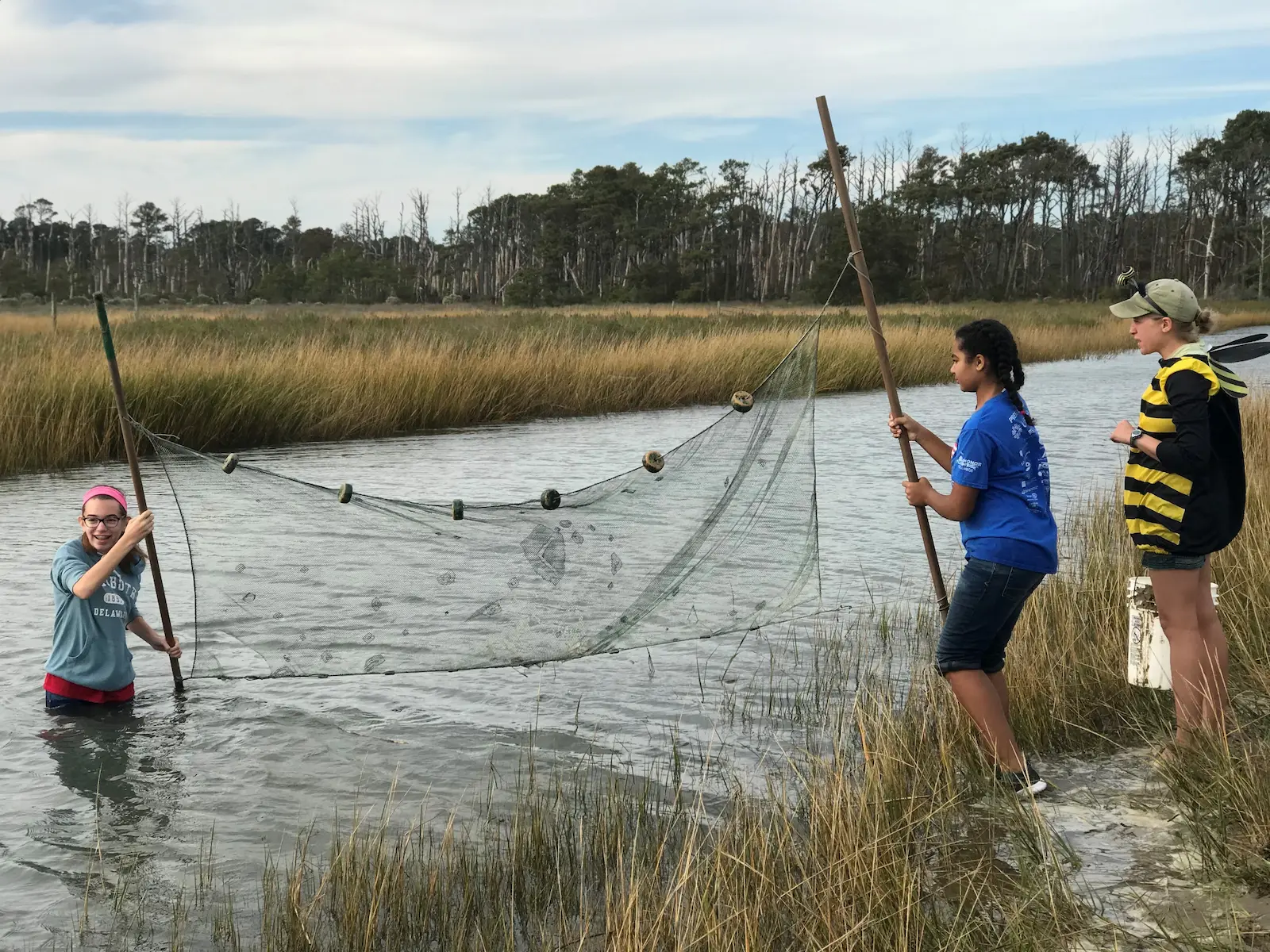 Students hands-on environmental education